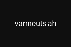 värmeutslah